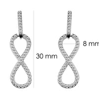 Unendlich Ohrhänger in 925 Silber