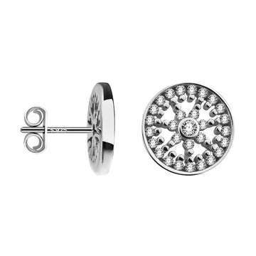Stern Ohrstecker in 925 Silber