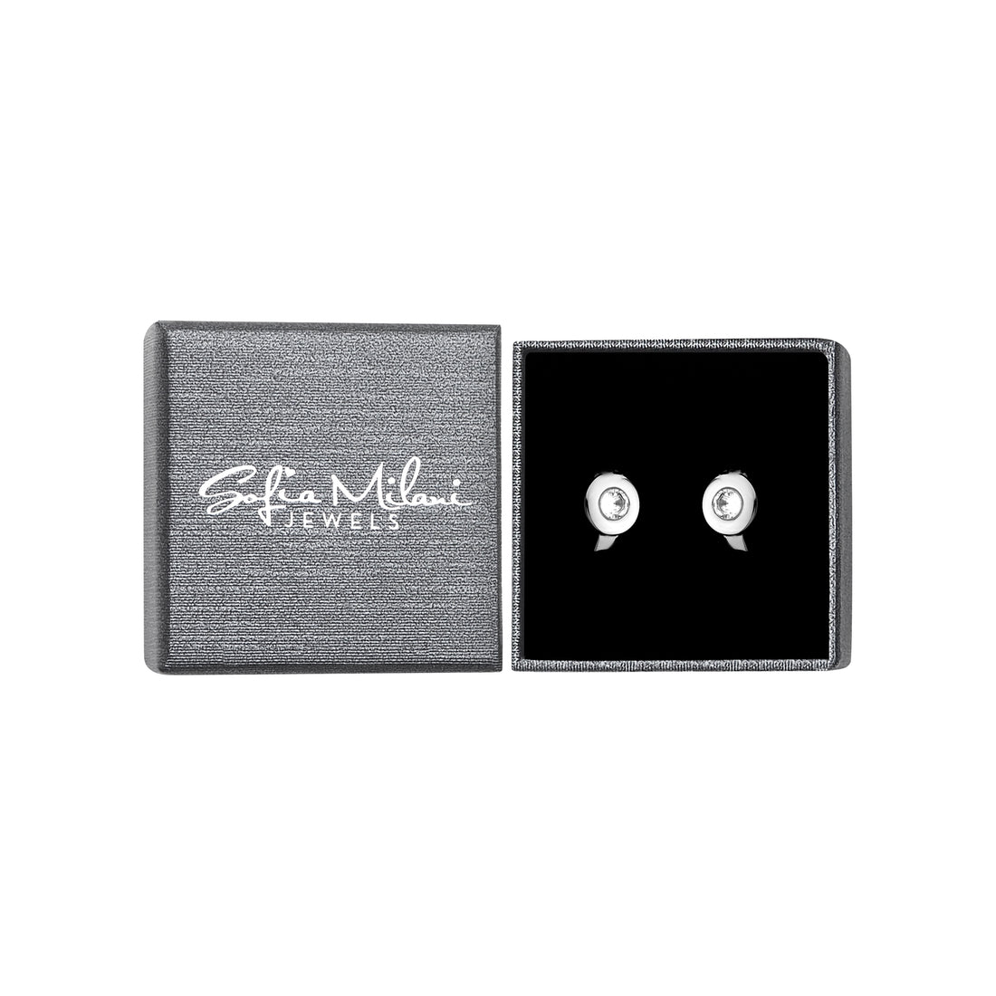 Boxansicht von Creolen Creolen in 925 Silber von Sofia Milani - E0456