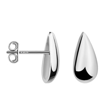 Tropfen Ohrstecker in 925 Silber