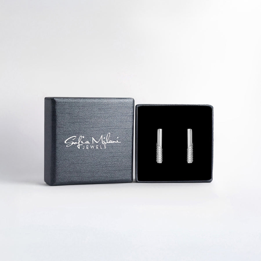 Stab Ohrstecker in 925 Silber