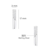 Stab Ohrstecker in 925 Silber