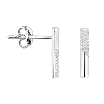 Stab Ohrstecker in 925 Silber