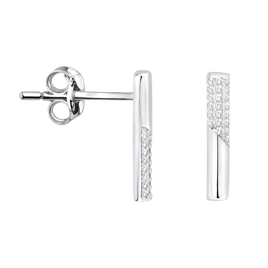 Stab Ohrstecker in 925 Silber
