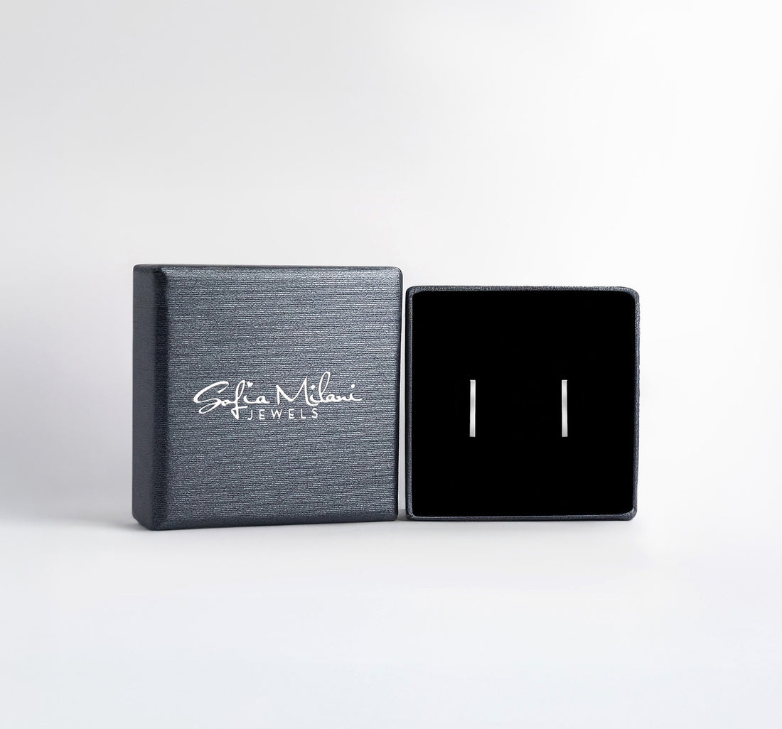 Stab Ohrstecker in 925 Silber