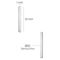 Stab Ohrstecker in 925 Silber