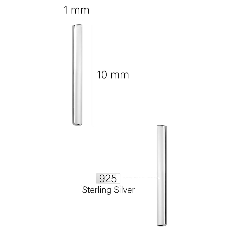 Stab Ohrstecker in 925 Silber