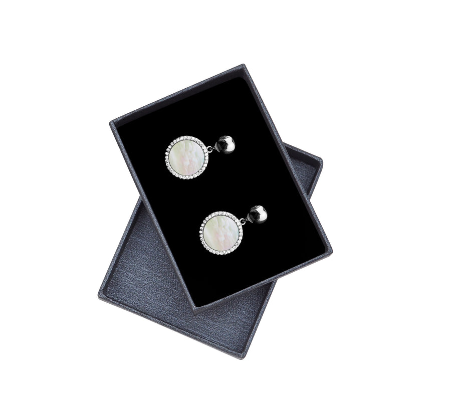 Kreis Ohrstecker in 925 Silber