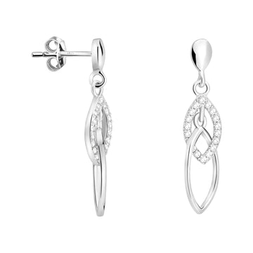 Oval Ohrstecker in 925 Silber