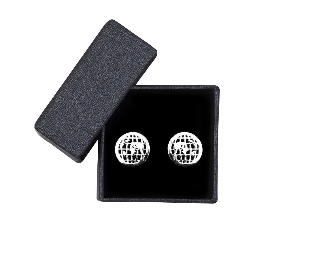 Welt Ohrstecker in 925 Silber