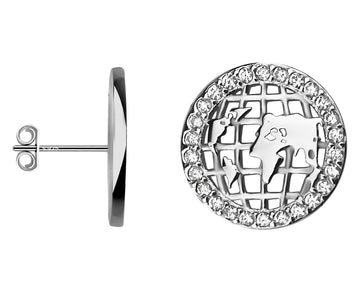Welt Ohrstecker in 925 Silber