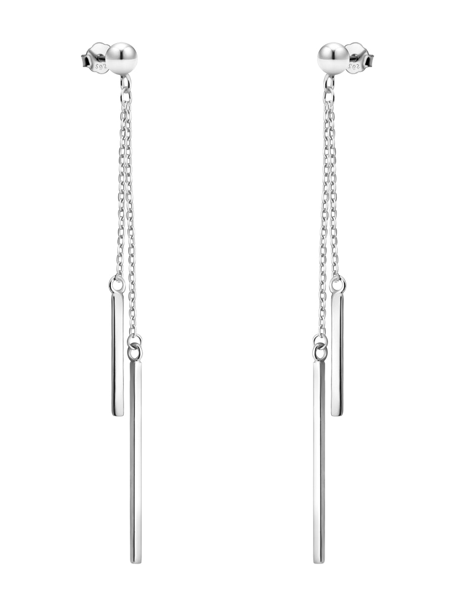 Stab Ohrhänger in 925 Silber