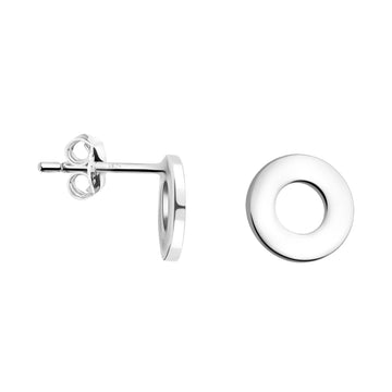 Kreis Ohrstecker in 925 Silber