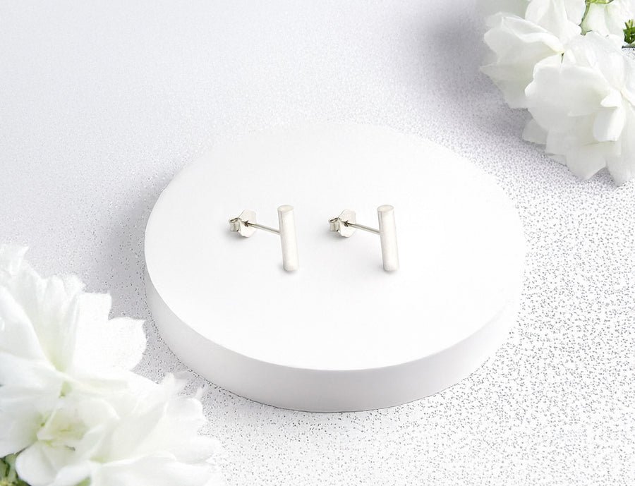 Stab Ohrstecker in 925 Silber