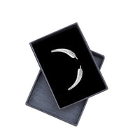 Blatt Ohrklemme in 925 Silber