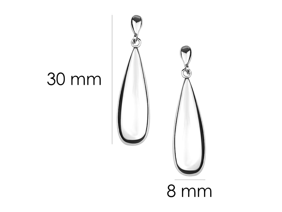 Tropfen Ohrhänger in 925 Silber