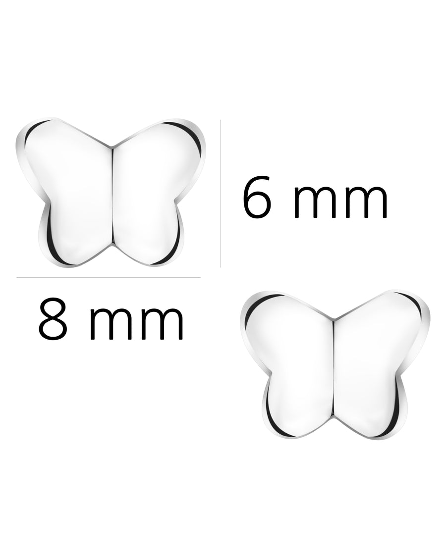 Schmetterling Ohrstecker in 925 Silber