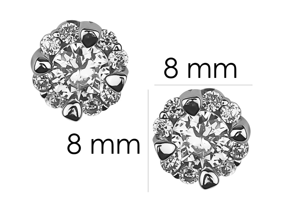 Kreis Ohrstecker in 925 Silber