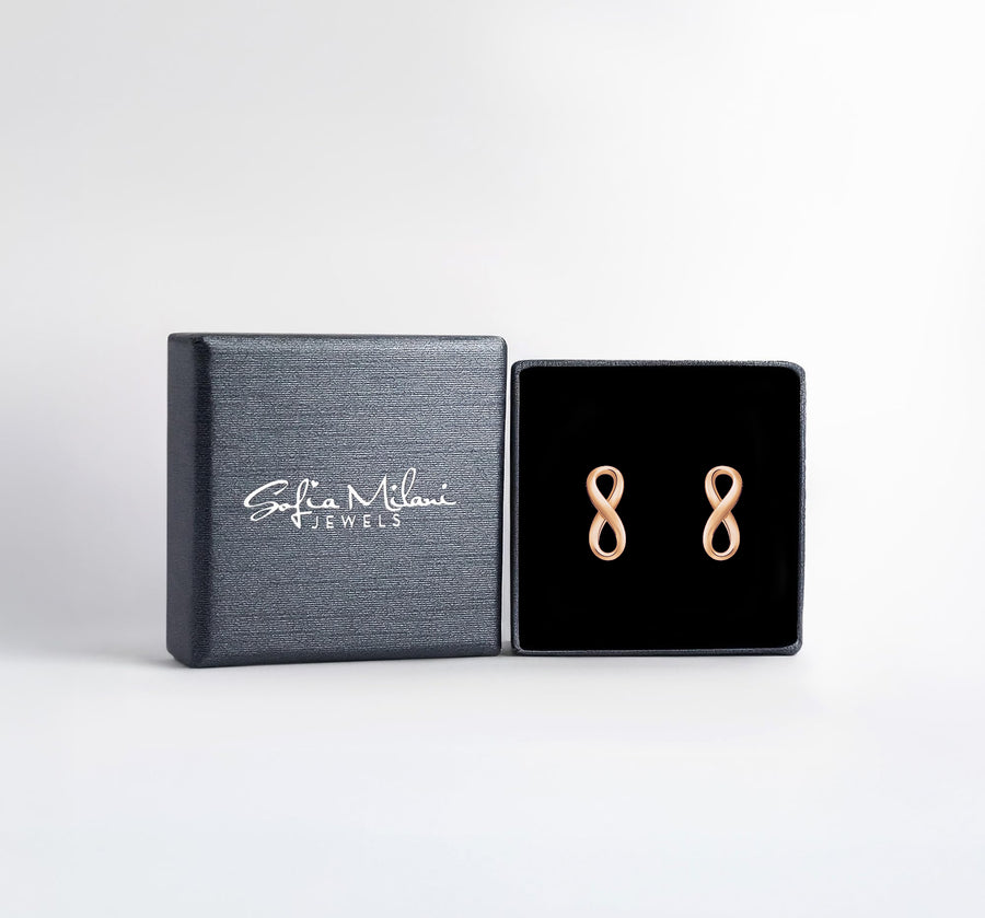 Unendlich Ohrstecker in 925 Silber