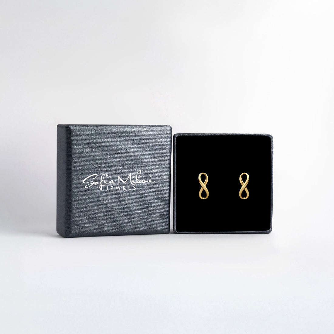 Unendlich Ohrstecker in 925 Silber