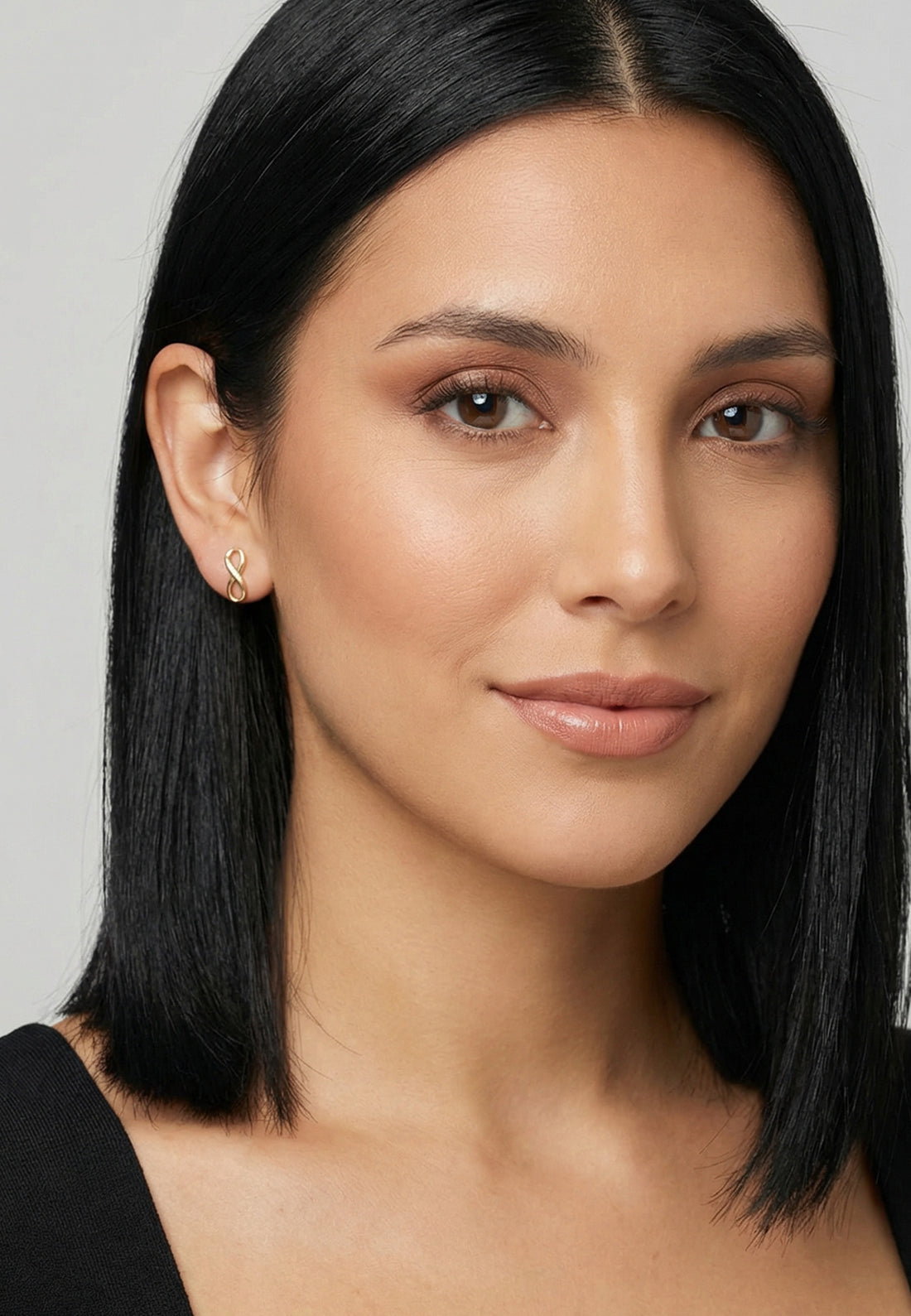 Unendlich Ohrstecker in 925 Silber