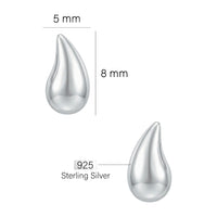 Tropfen Ohrstecker in 925 Silber