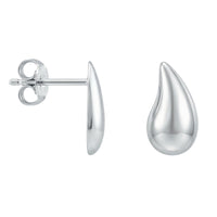 Tropfen Ohrstecker in 925 Silber