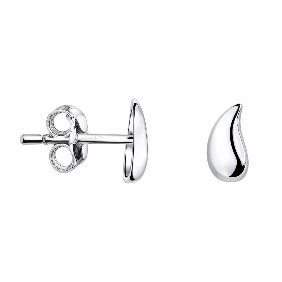 Tropfen Ohrstecker in 925 Silber