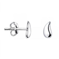 Tropfen Ohrstecker in 925 Silber