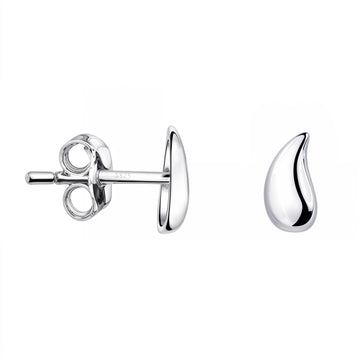 Tropfen Ohrstecker in 925 Silber