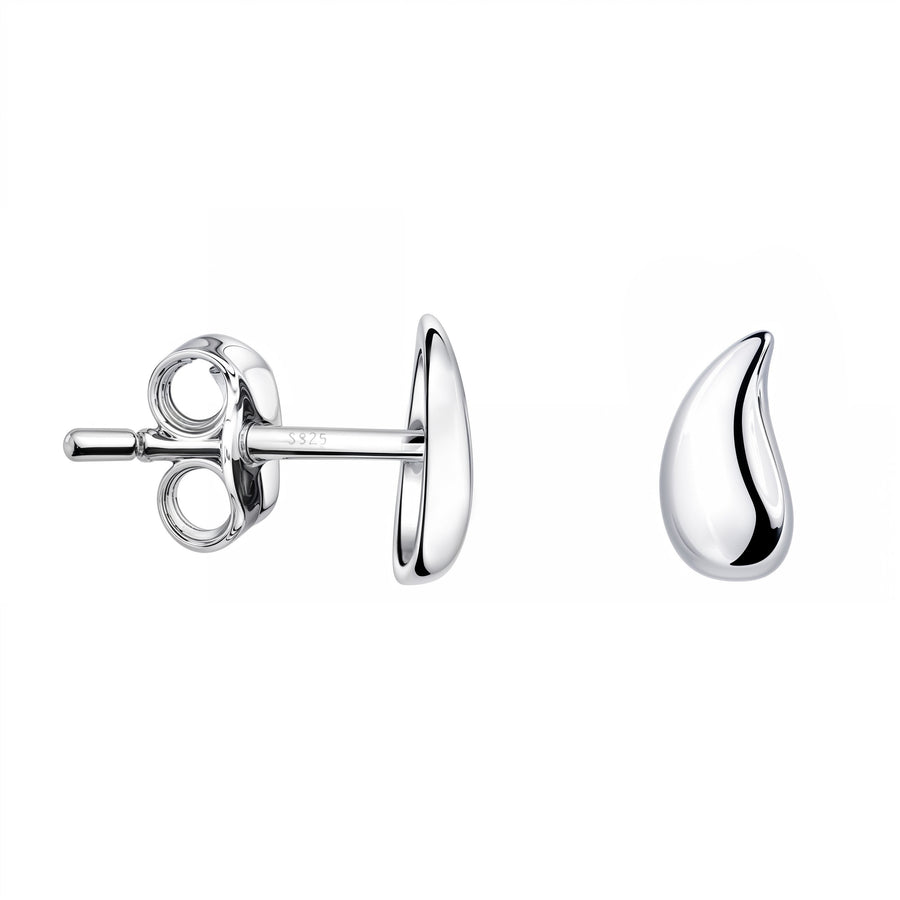 Tropfen Ohrstecker in 925 Silber