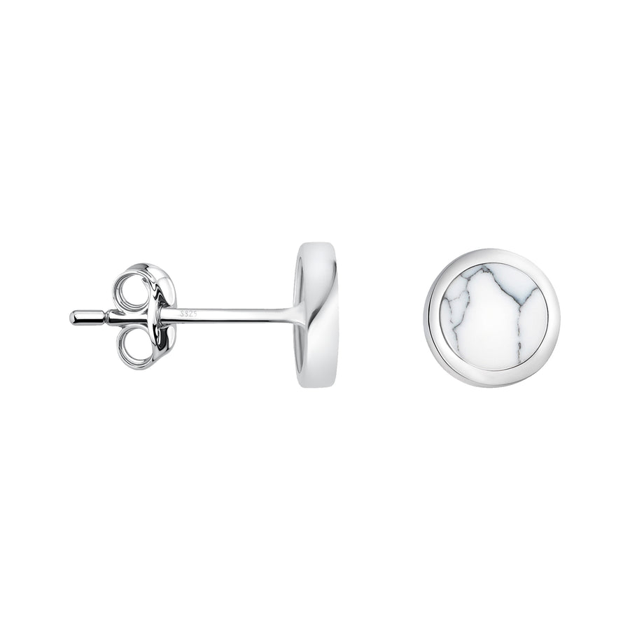 Kreis Ohrstecker in 925 Silber