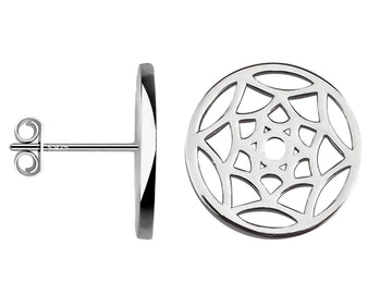 Blume Ohrstecker in 925 Silber