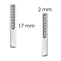 Stab Ohrstecker in 925 Silber