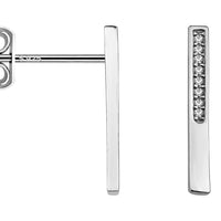 Stab Ohrstecker in 925 Silber