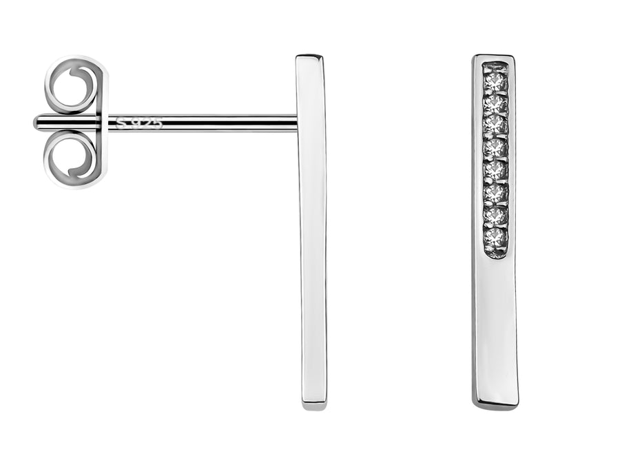 Stab Ohrstecker in 925 Silber