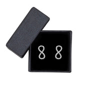 Unendlich Ohrstecker in 925 Silber