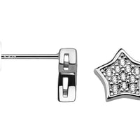 Stern Ohrstecker in 925 Silber