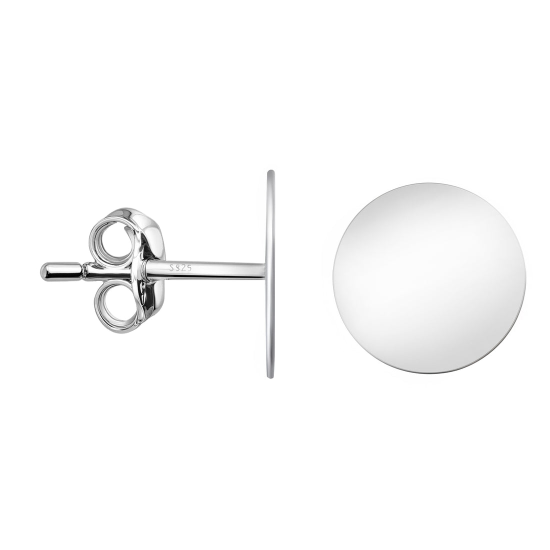 Kreis Ohrstecker in 925 Silber