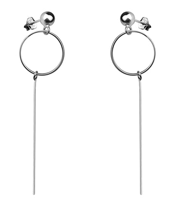 Kreis Ohrstecker in 925 Silber