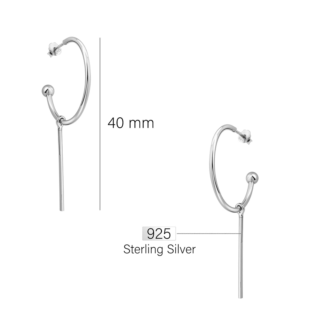 Creolen in 925 Silber