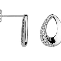 Oval Ohrstecker in 925 Silber