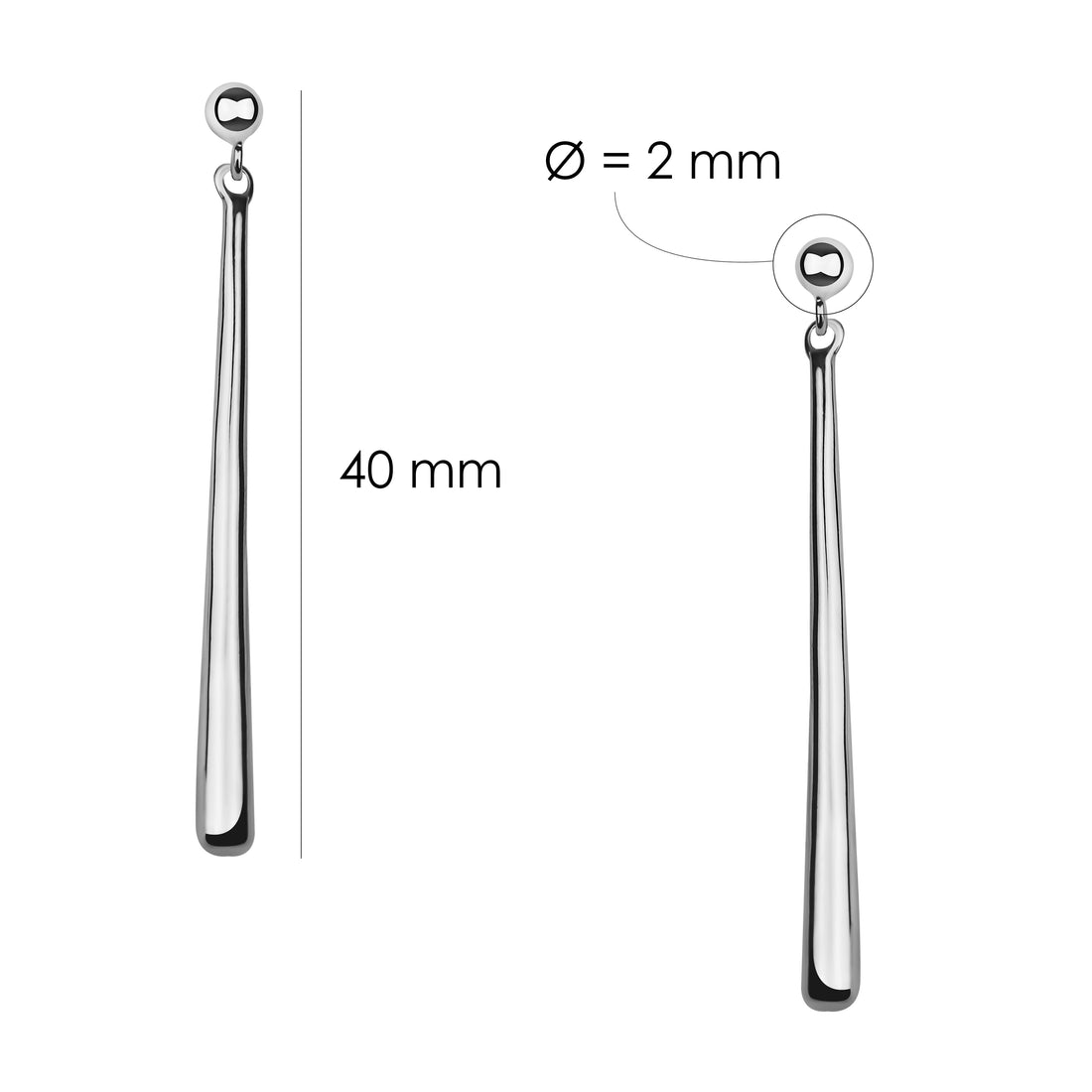 Tropfen Ohrhänger in 925 Silber