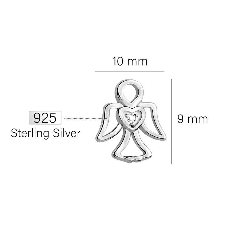 Engel Ohrstecker in 925 Silber