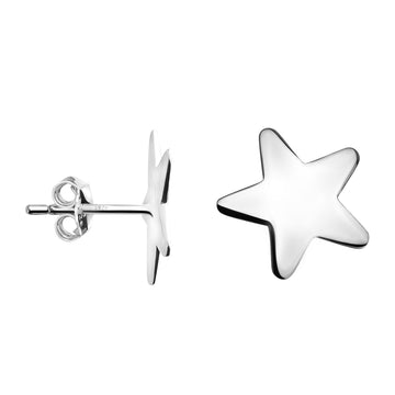 Stern Ohrstecker in 925 Silber