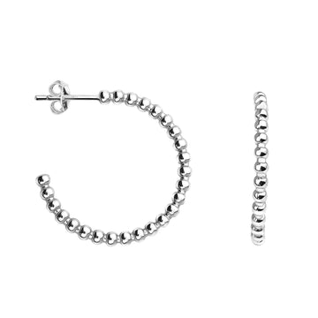 Steck Creolen in 925 Silber