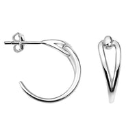 Steck Creolen in 925 Silber