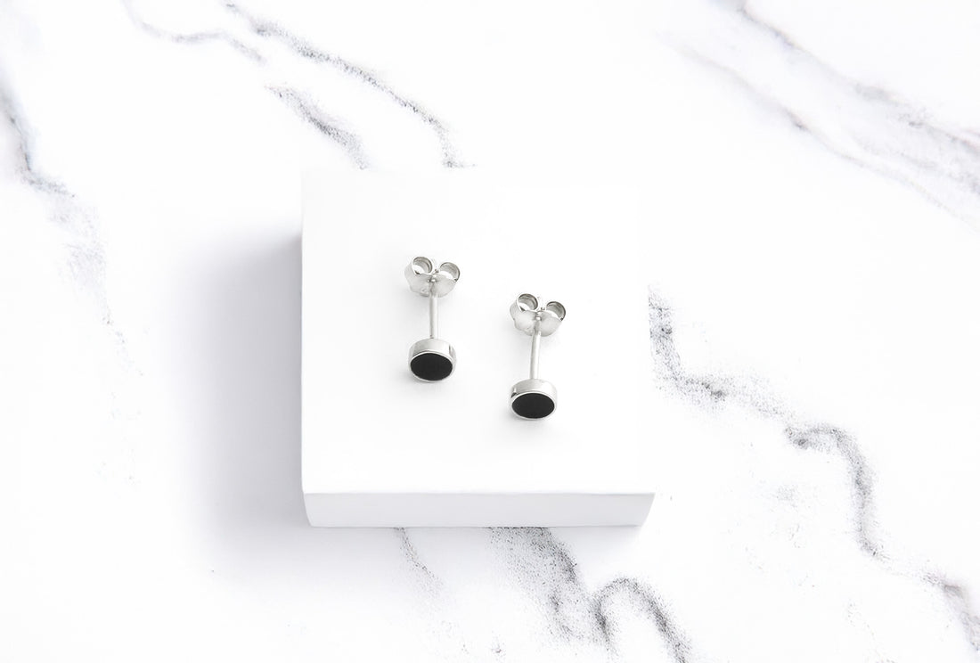 Kreis Ohrstecker in 925 Silber