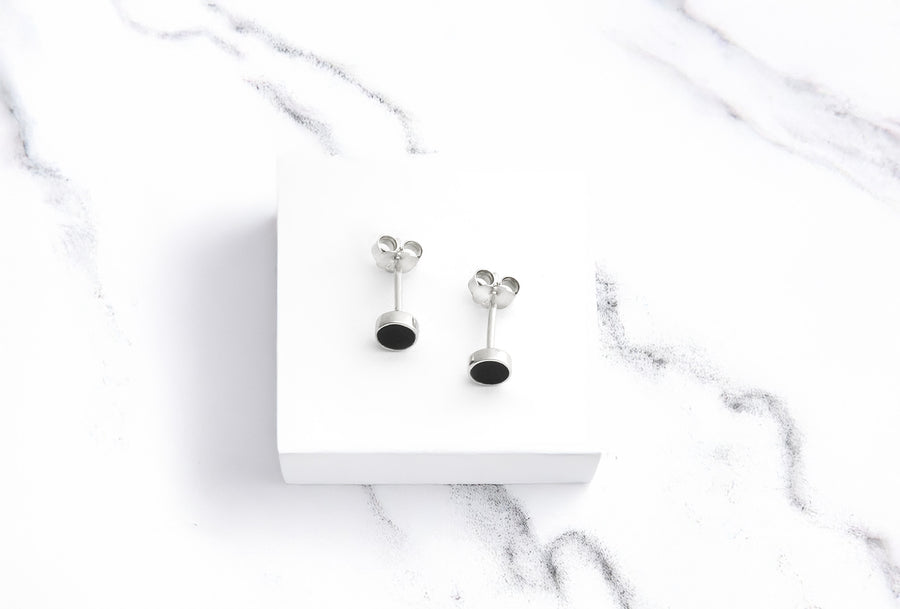Kreis Ohrstecker in 925 Silber