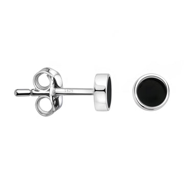 Kreis Ohrstecker in 925 Silber